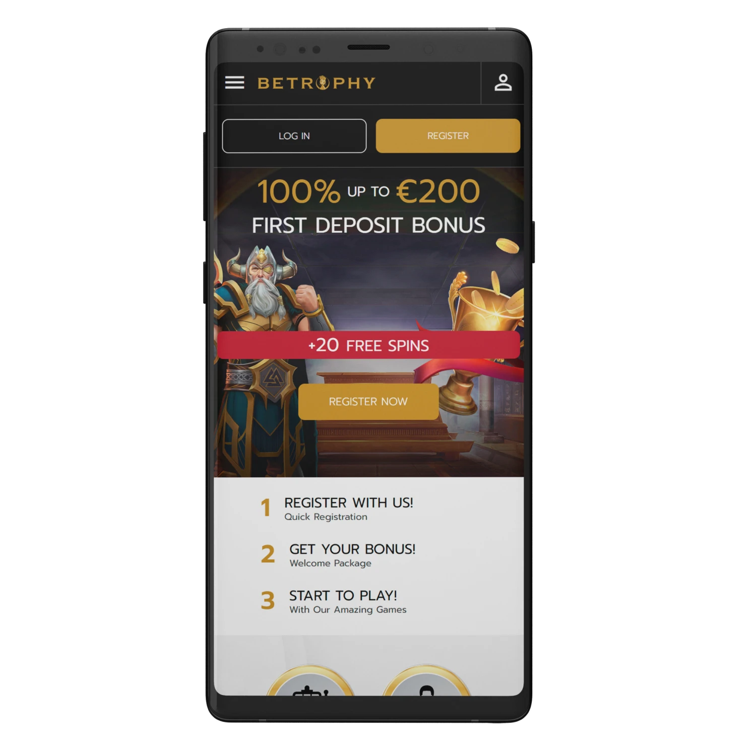 Play and bet in the Betrophy app.
