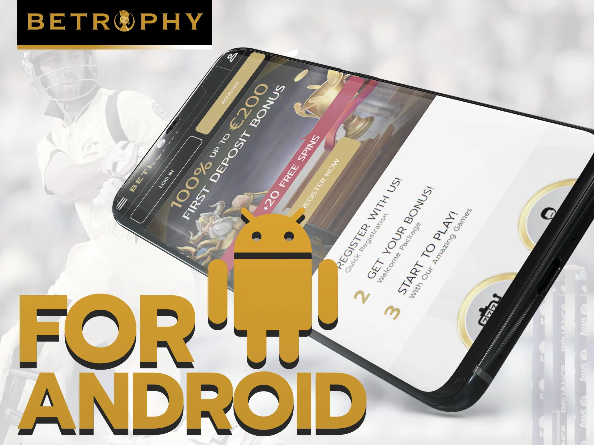 Bet anywhere on your Android phone with Betrophy.