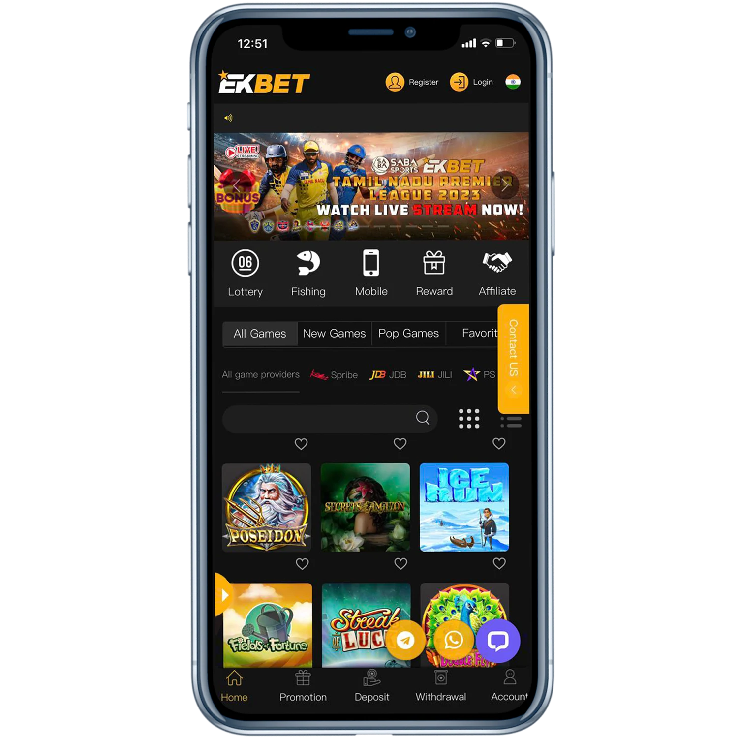 Bet on sports and play in casinos with Ekbet.