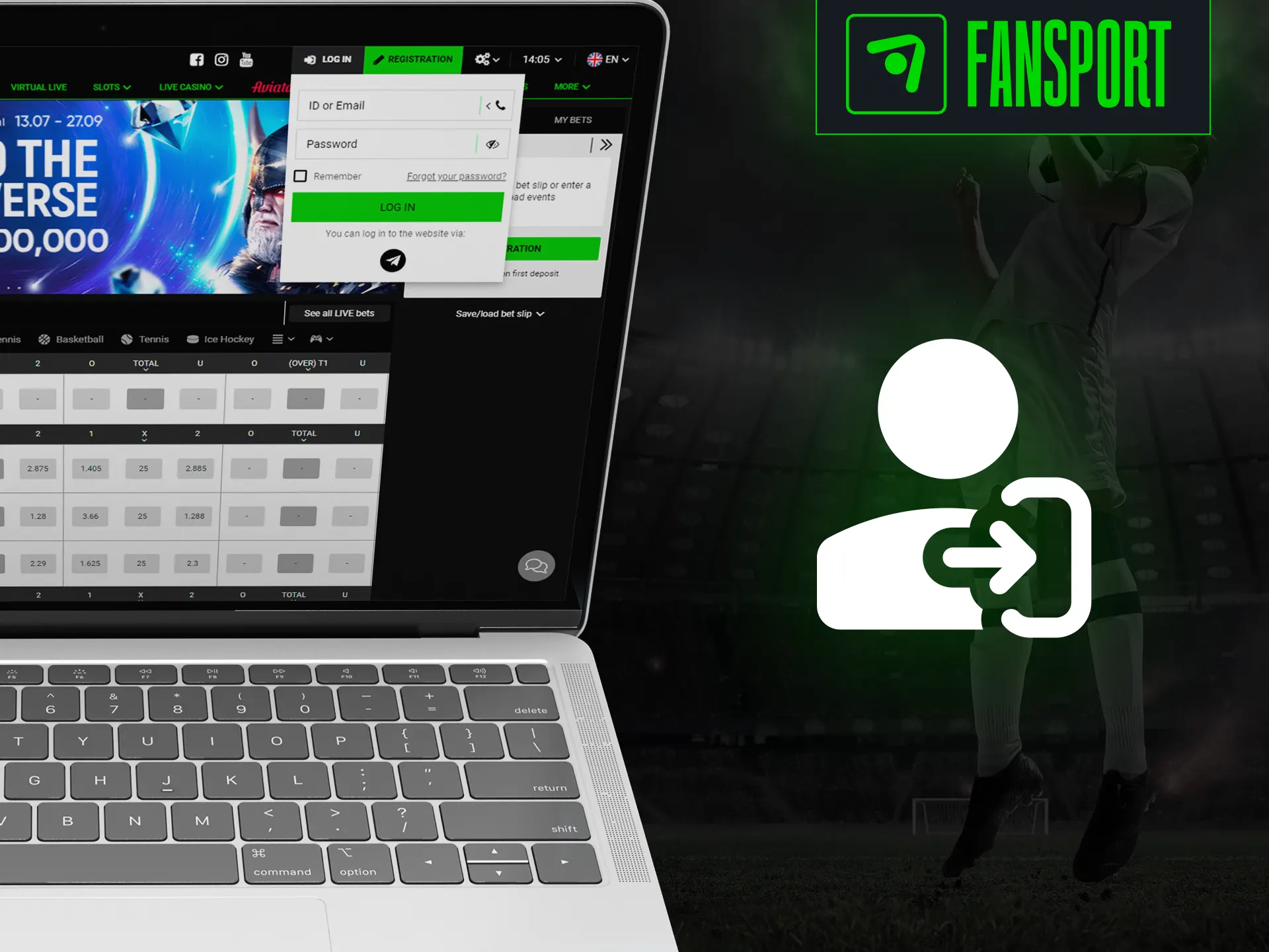 You can use either a personal computer or a mobile device to access your Fansport account.