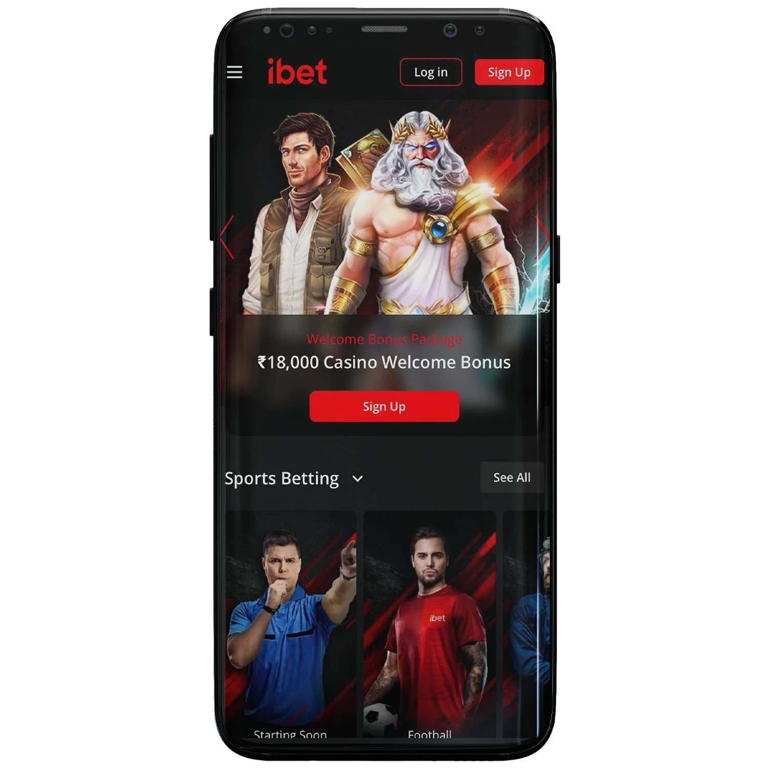 Bet on sports and play online casino at iBet on your mobile device.