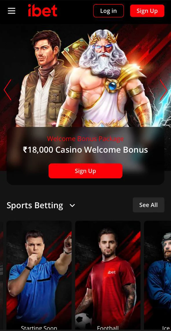 Download and install the iBet app on your mobile device.