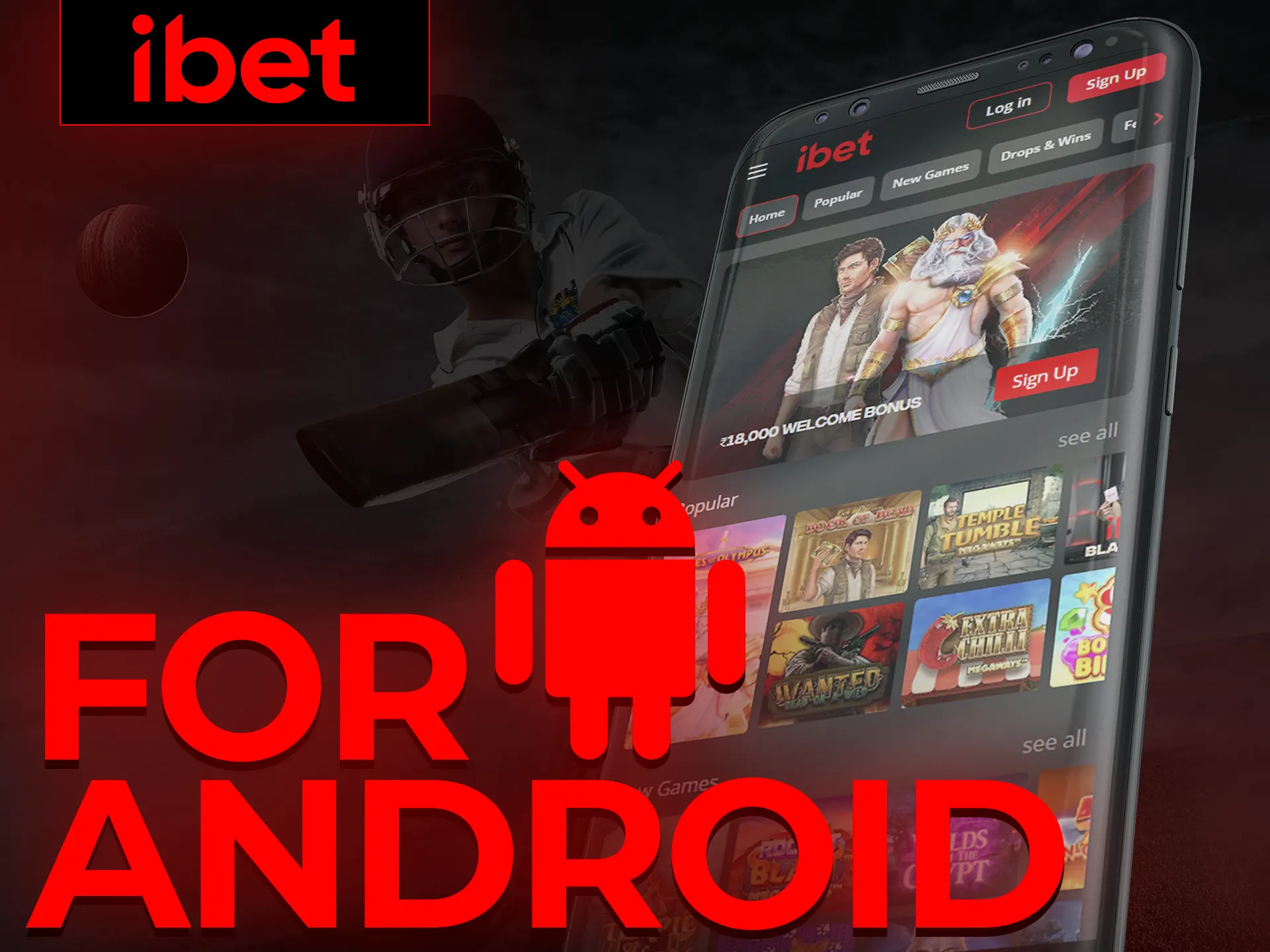Play casino games on iBet using your Android mobile device.