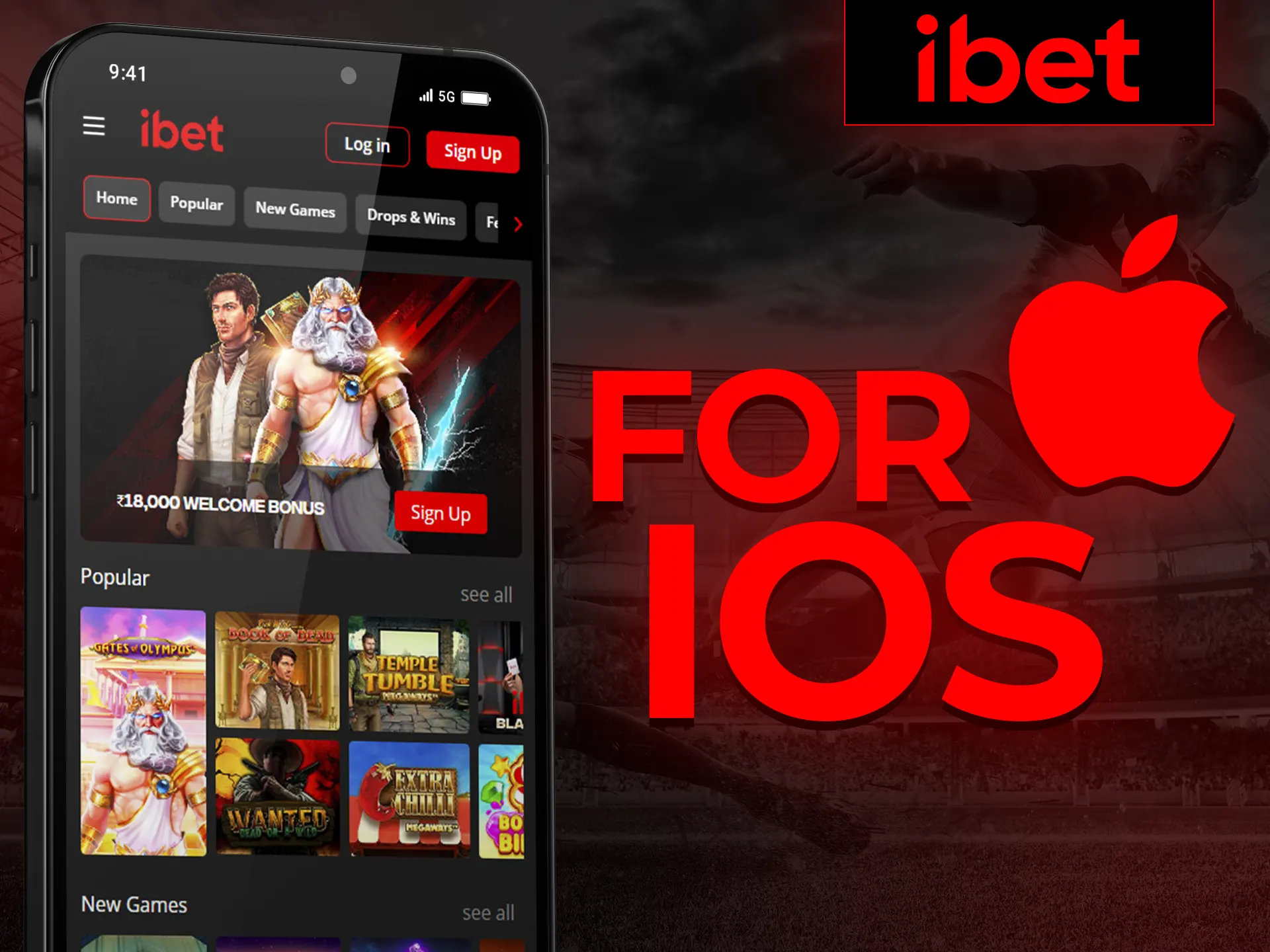 Play at iBet online casino on your iOS device.