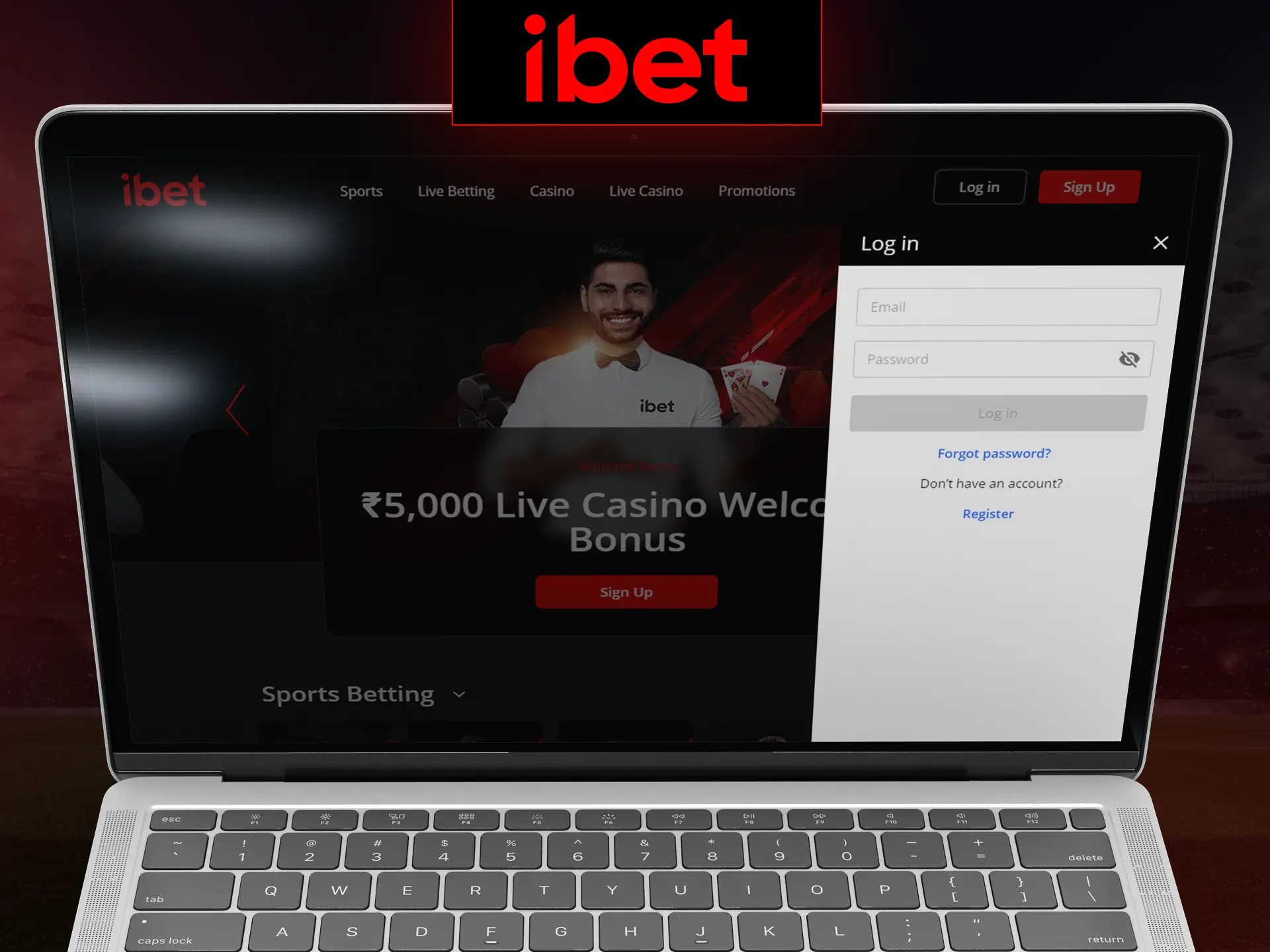 You can log in to your iBet account either from a personal computer or from a mobile device.