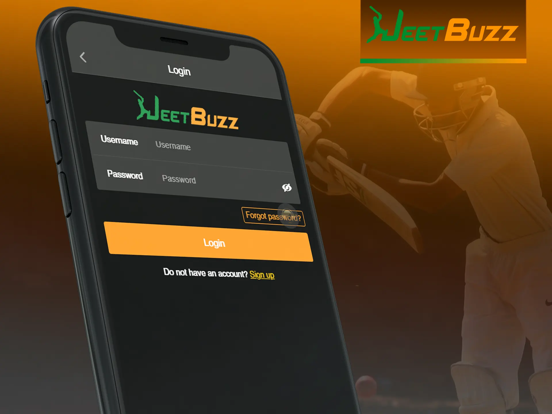 Log in to your account on the Jeetbuzz app.