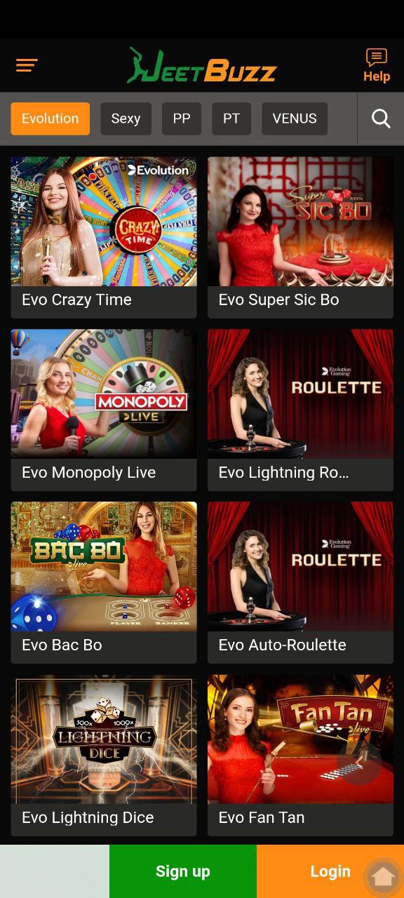 Play exciting games in the Jeetbuzz app casino.