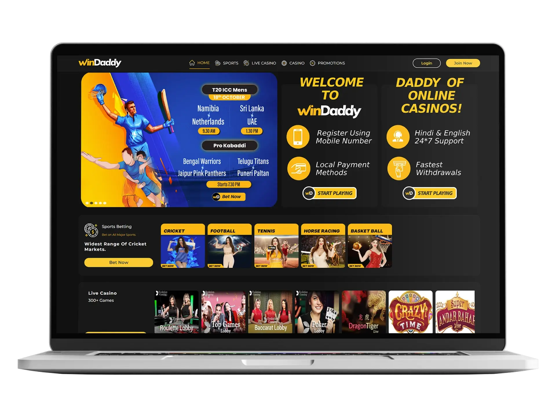 Windaddy provides everything you need for stock betting on dozens of sports disciplines.