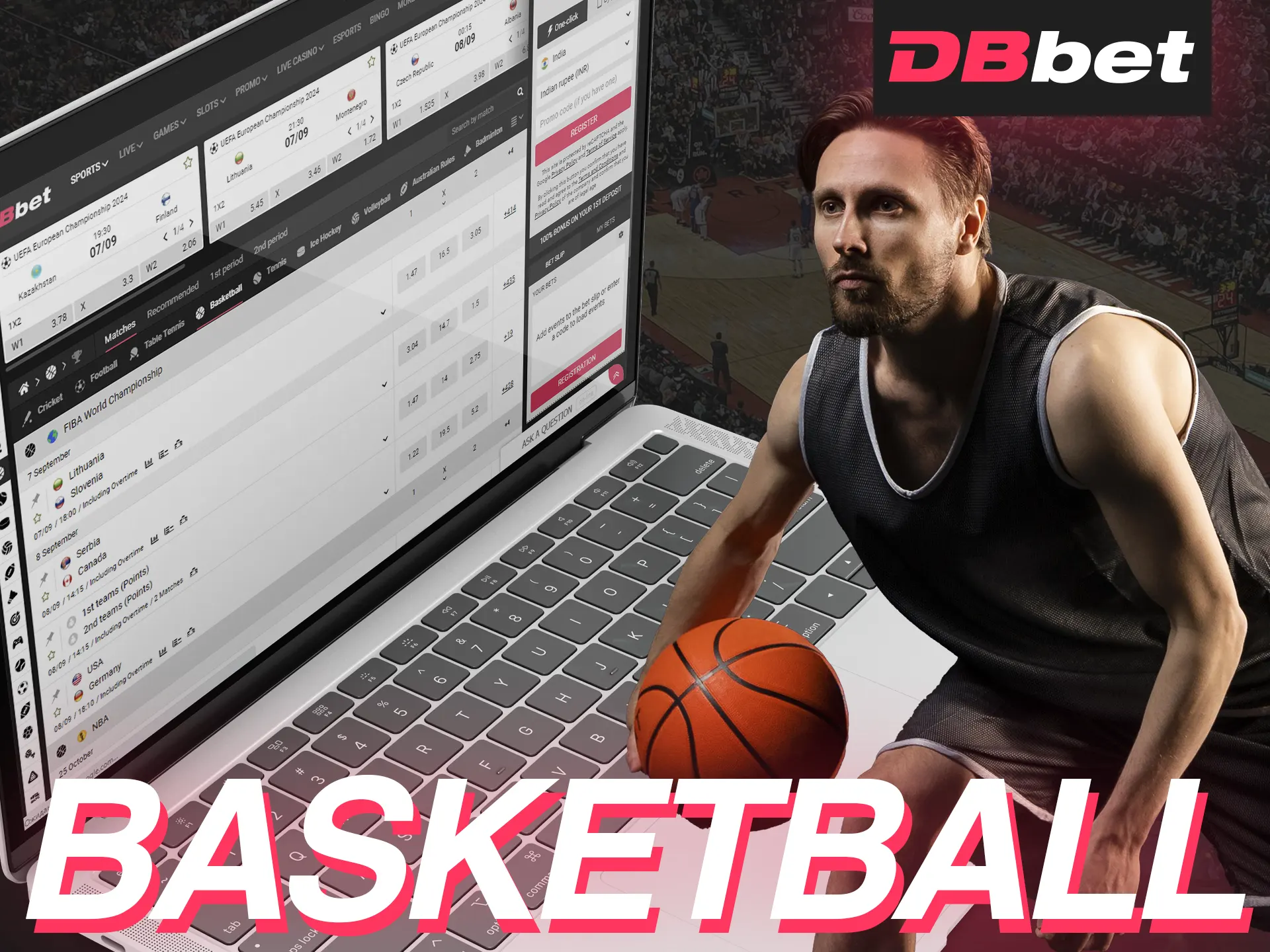 Bet on basketball with DB Bet.