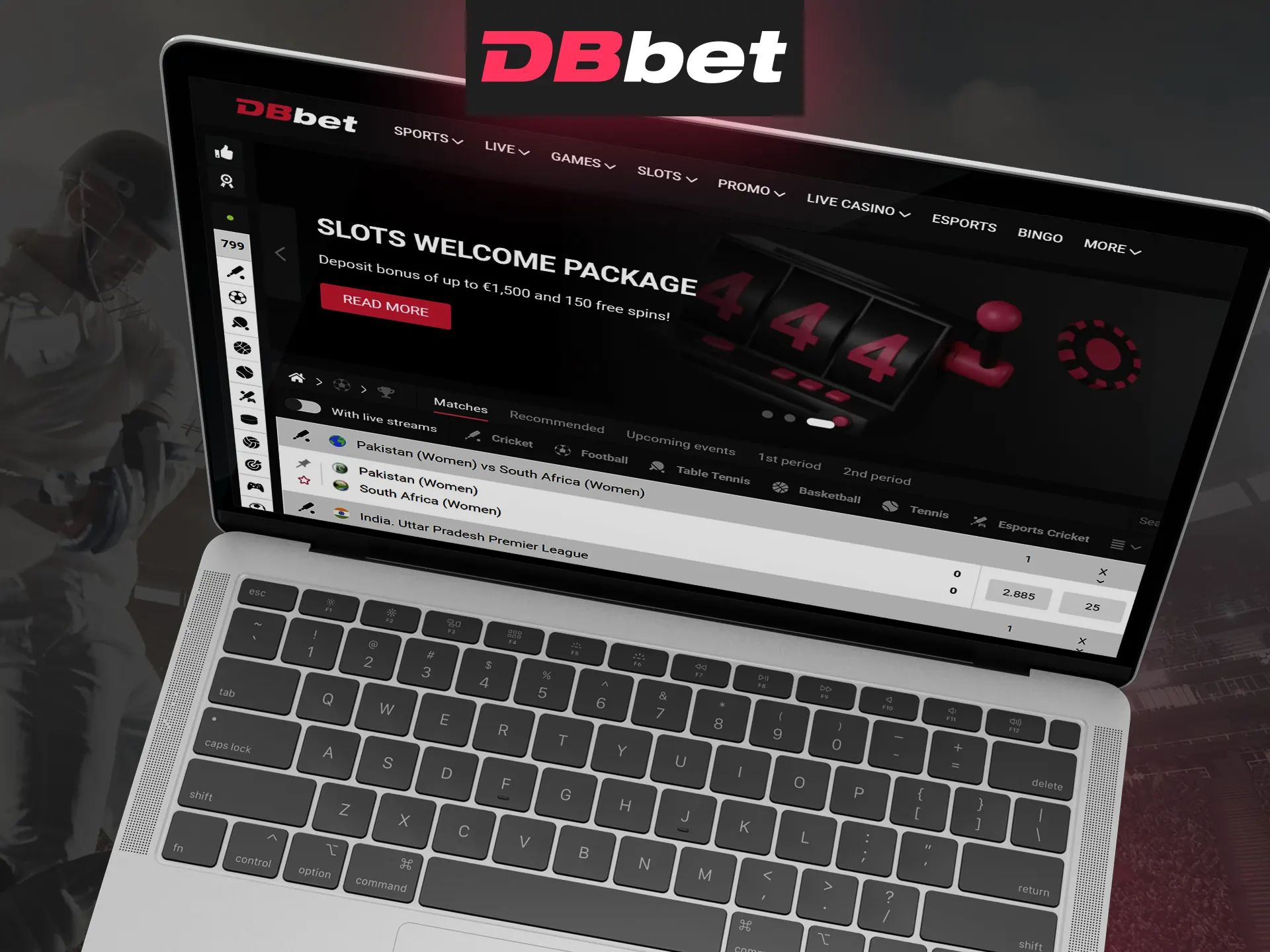 Visit the official website of DB Bet.