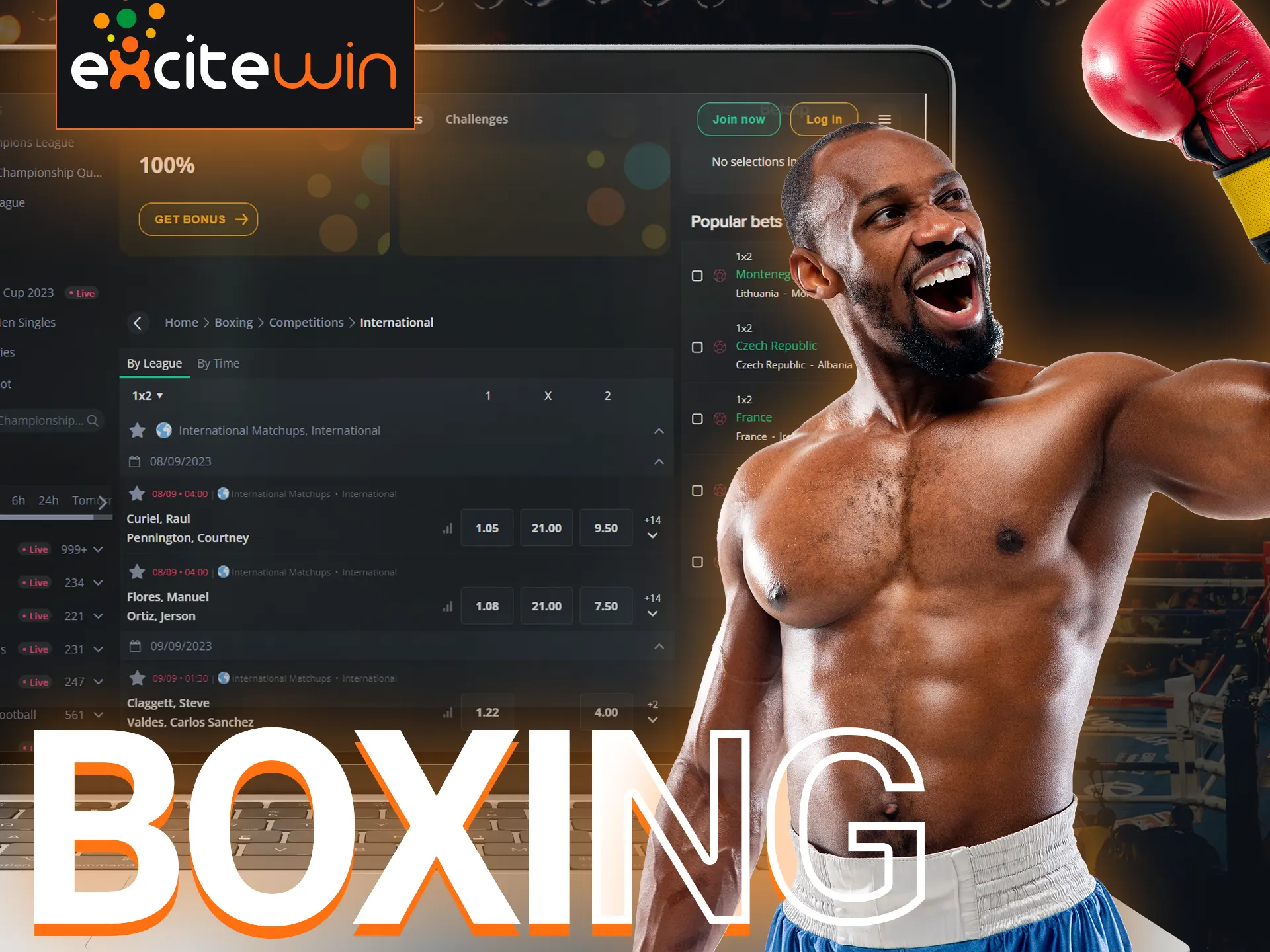Bet on boxing with Excitewin.