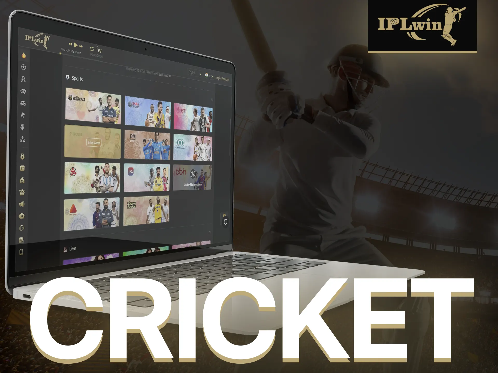 Bet on cricket with IPLWIN.