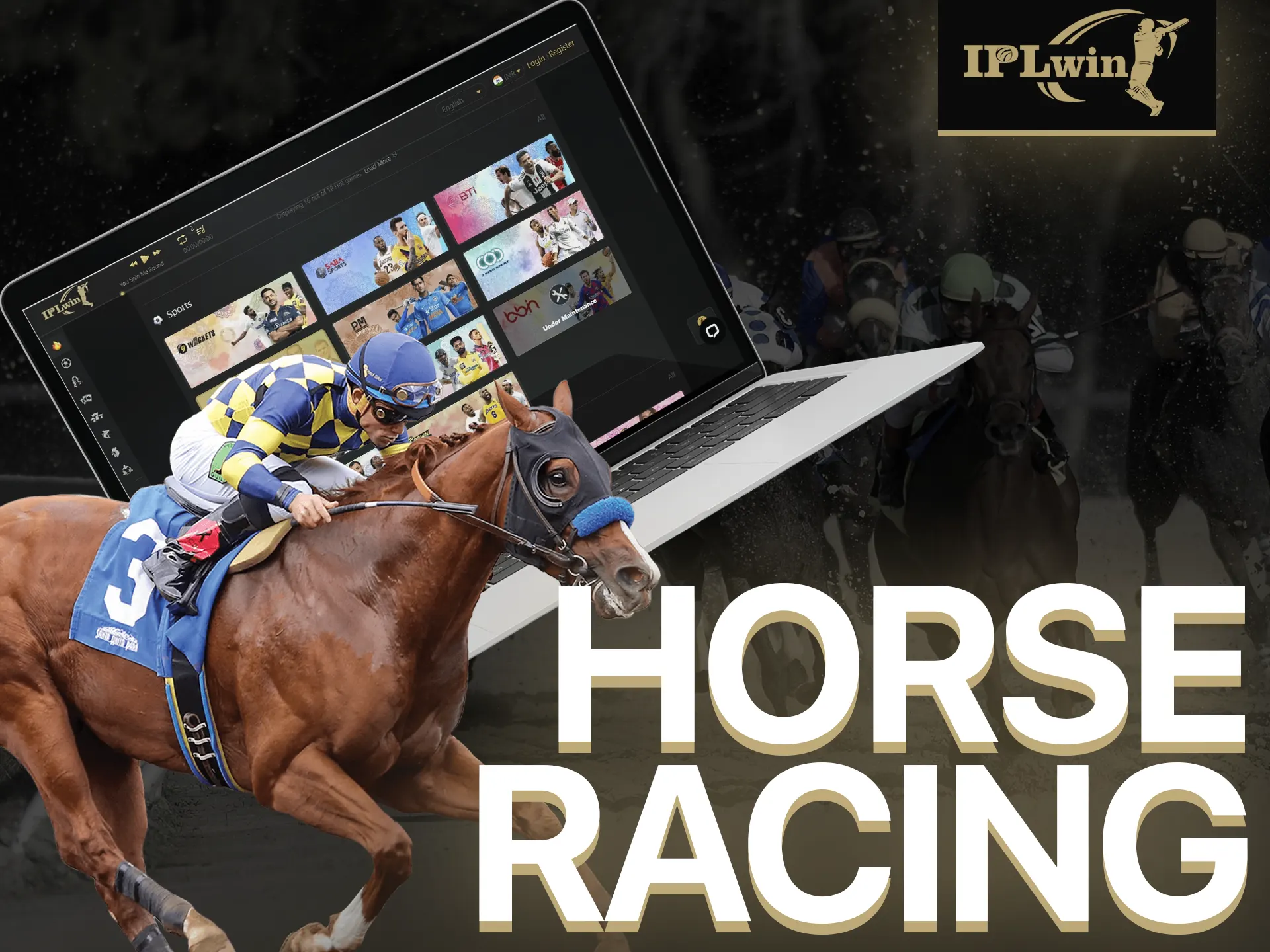 With IPLWIN, make bets on horse racing.