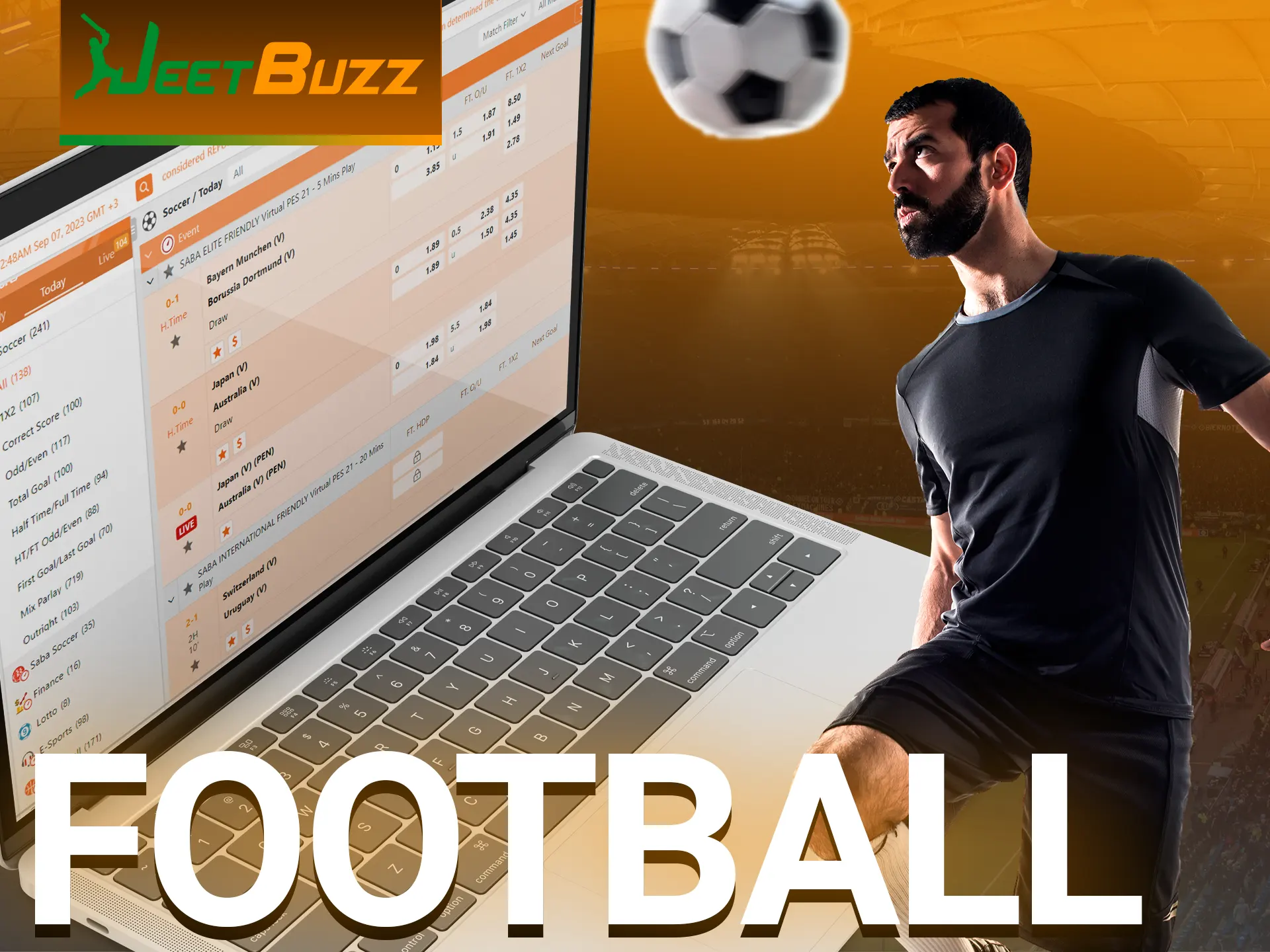 Bet on football with Jeetbuzz.