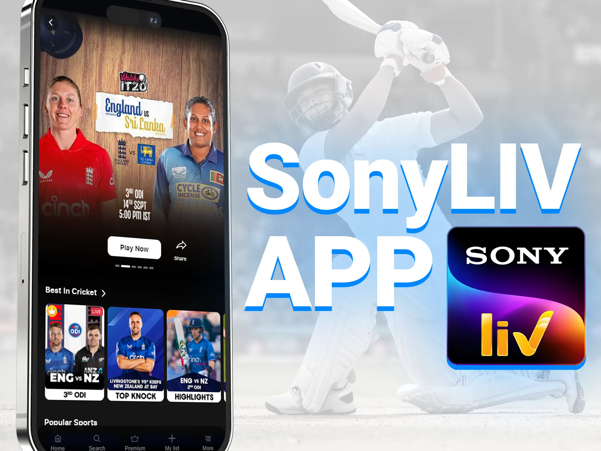 You can watch free online broadcasts on the SonyLIV app, but be prepared for ads.