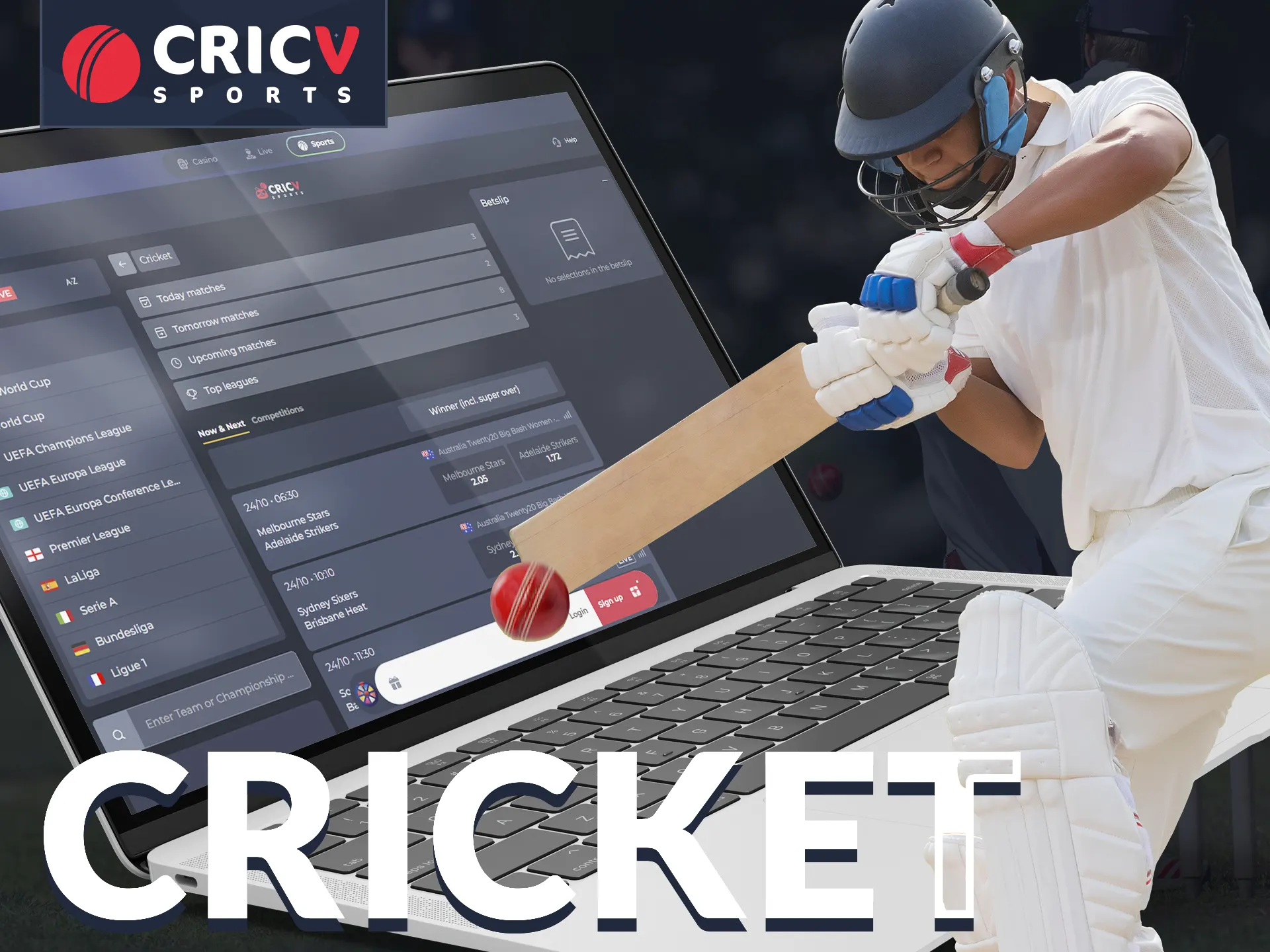 Bet on cricket with Cricv.