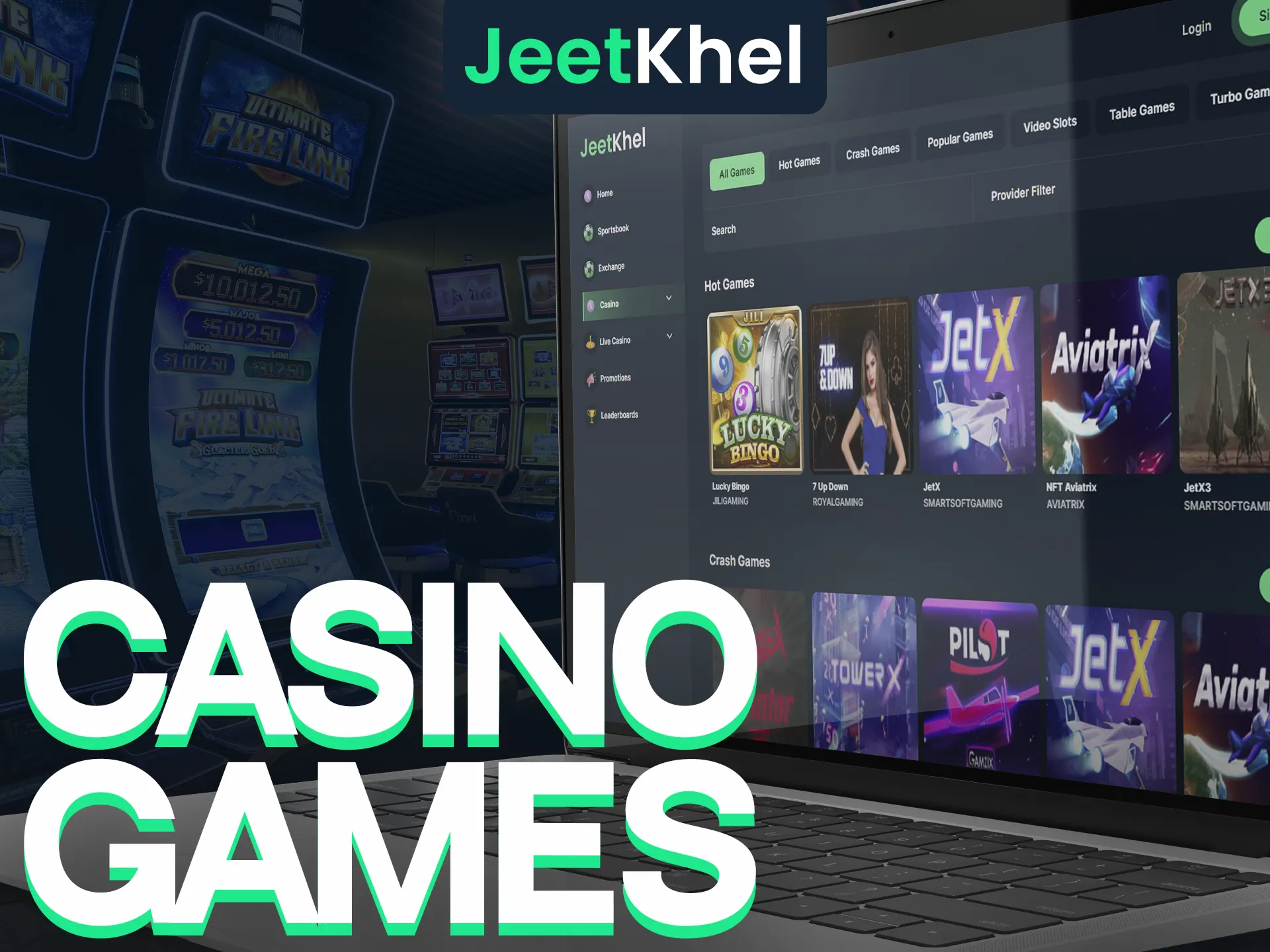 Play your favourite casino games at Jeetkheel.