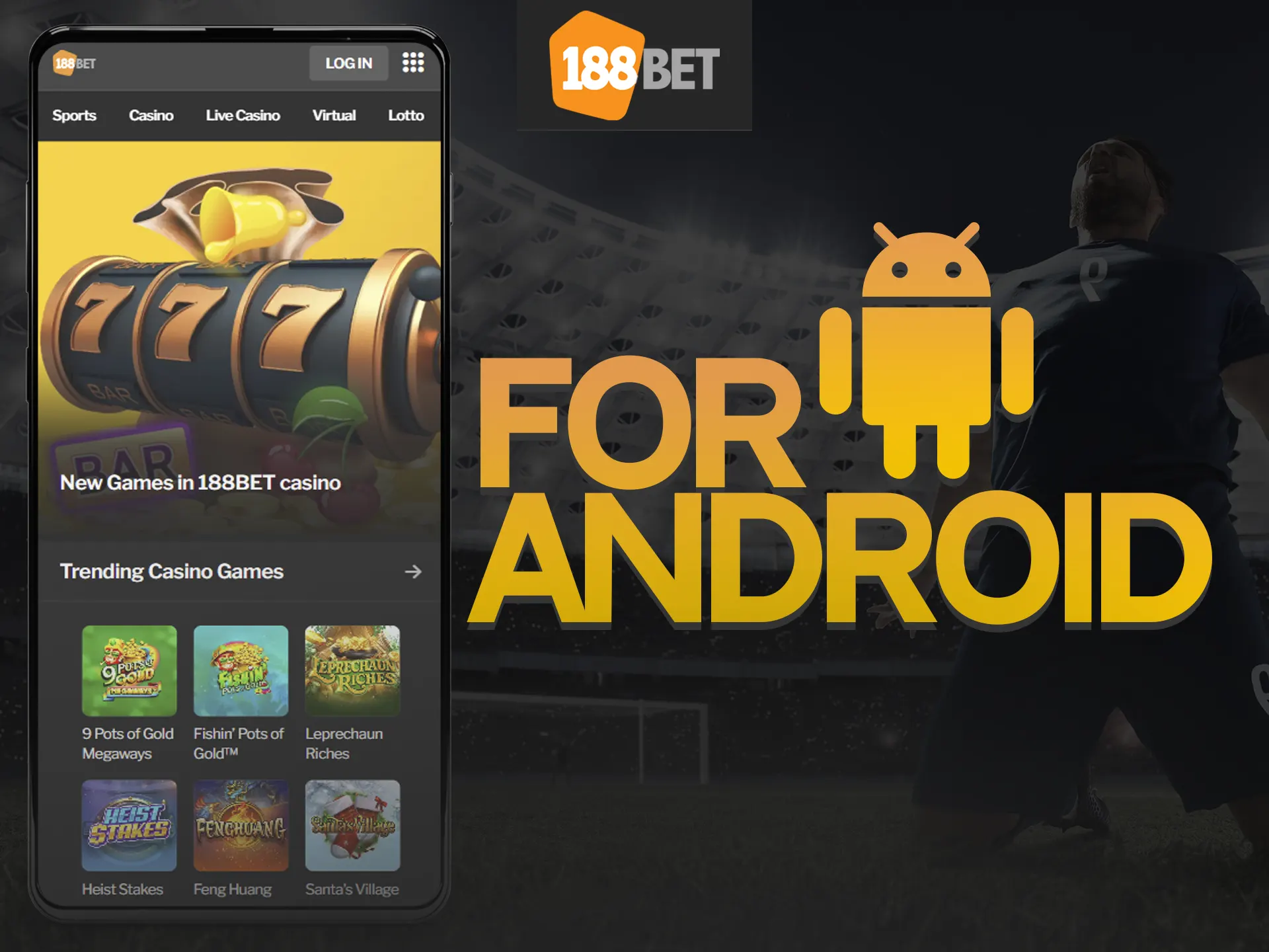 Start the process of installing the 188bet app on your Android device.