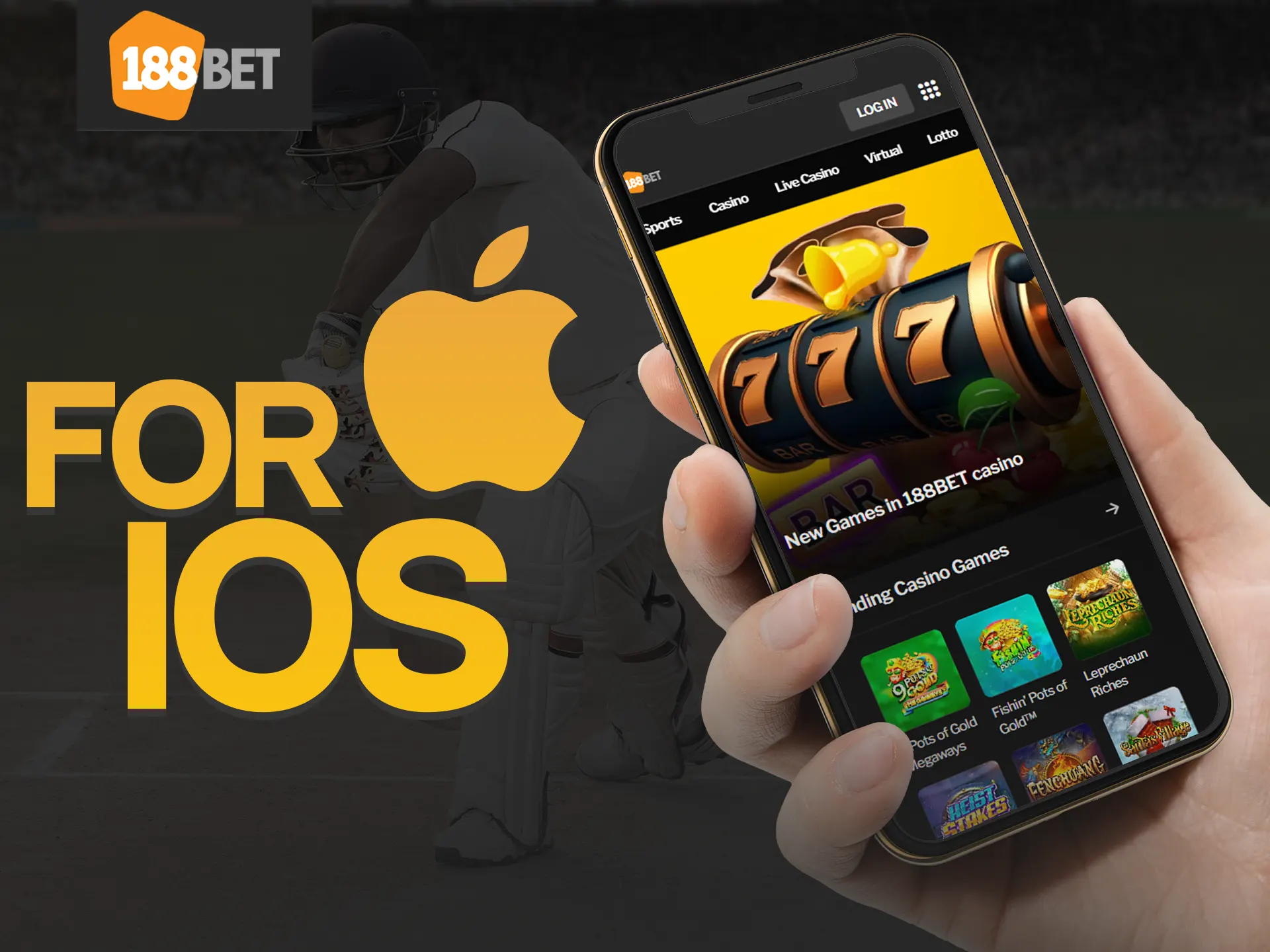 With the 188bet iOS app, bet on sports and play in casinos.