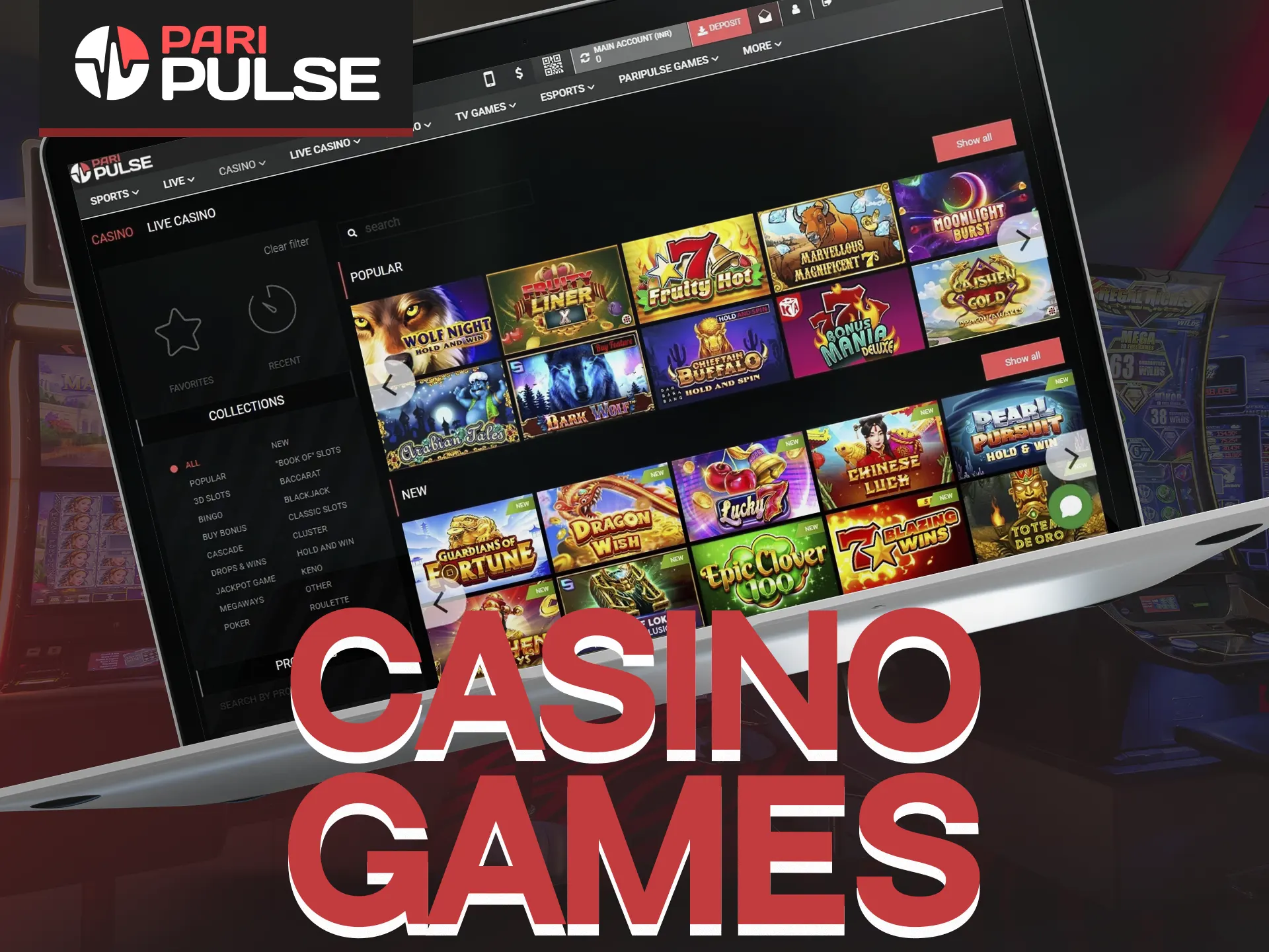 Check out the most popular casino games at PariPulse.