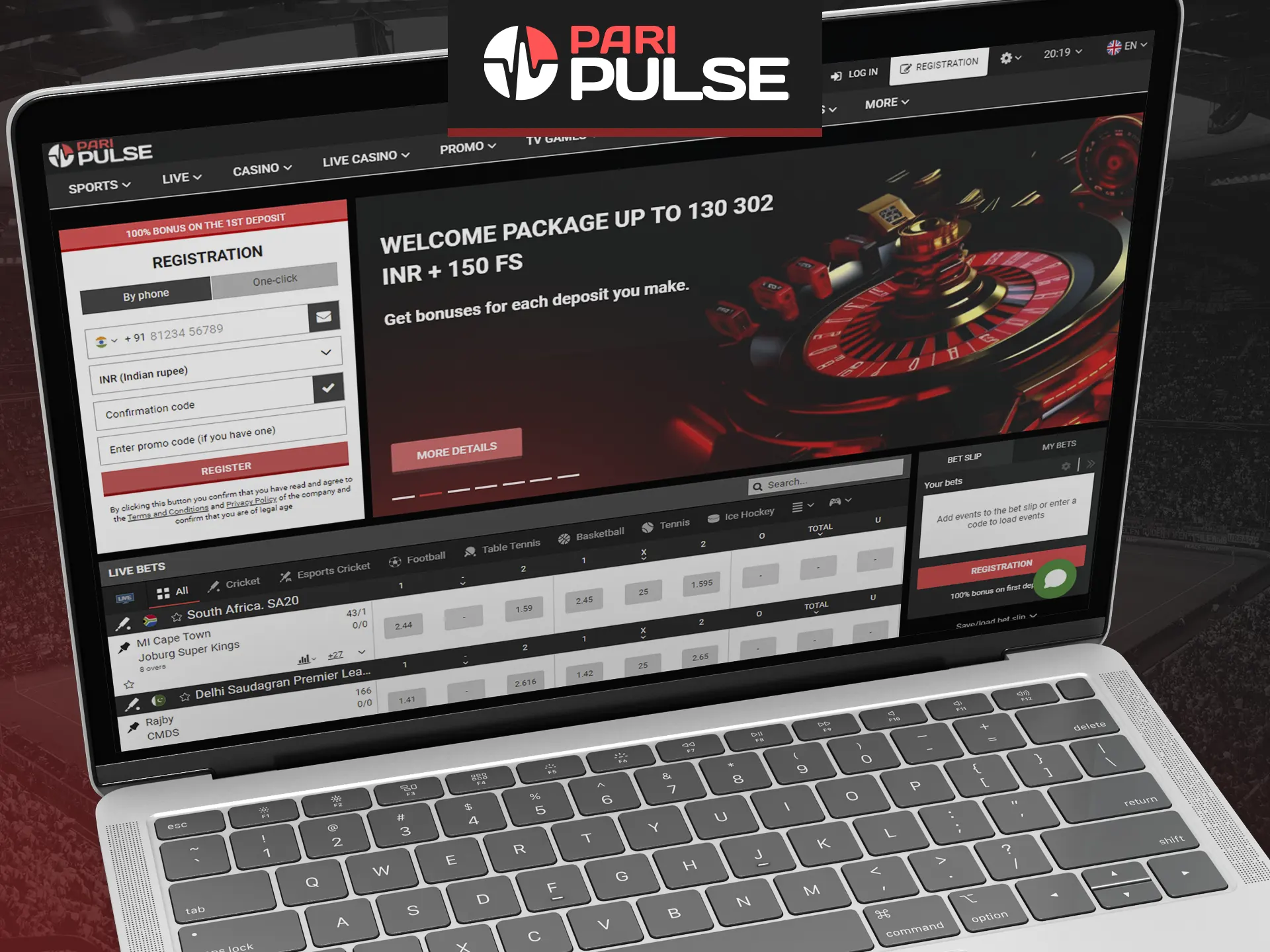 Play casino online with PariPulse.