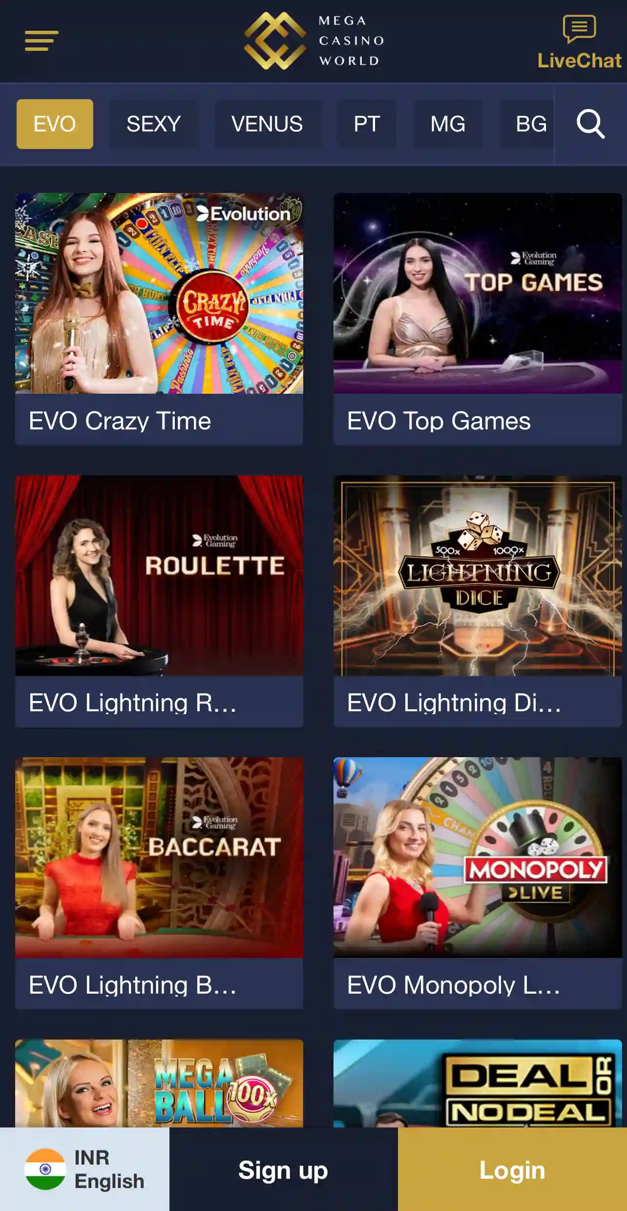 Casino games have become even more interesting with the Mega Casino World app.