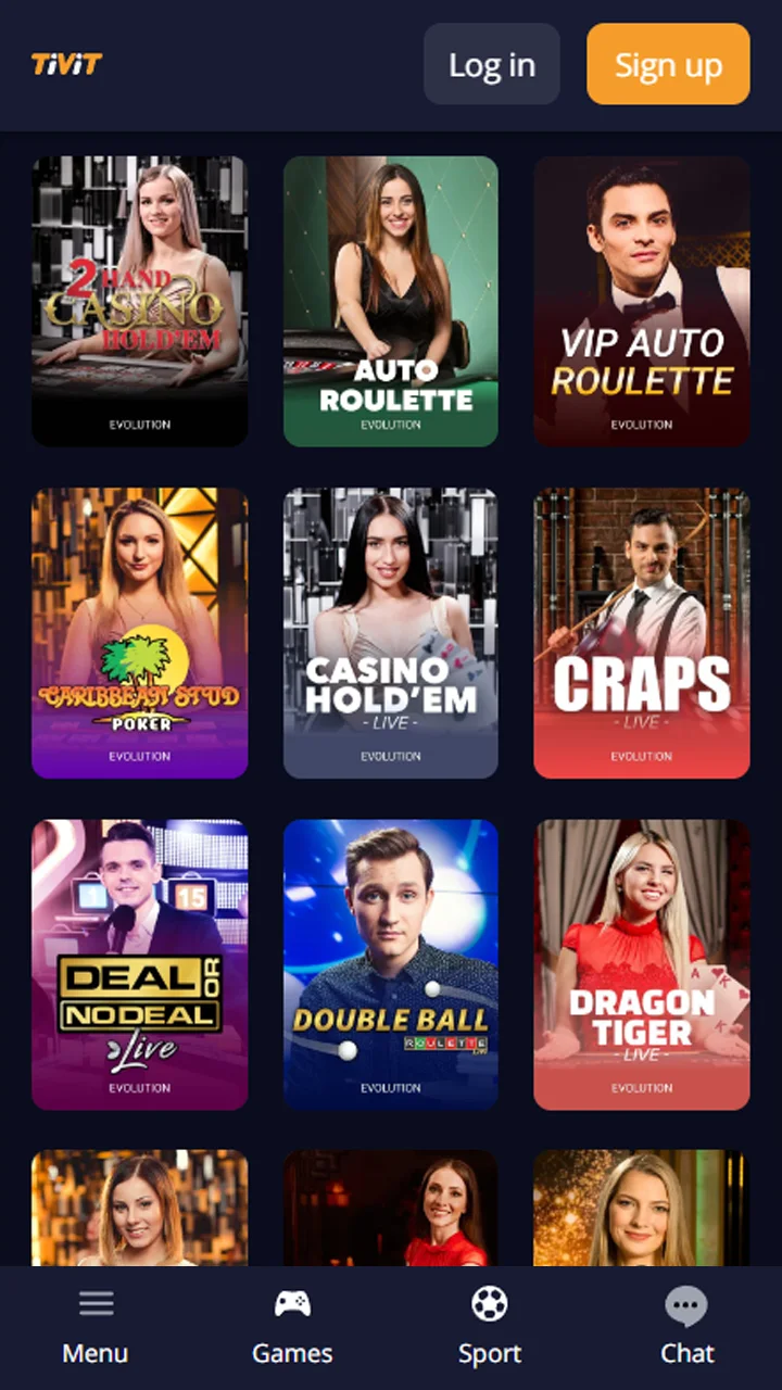 Hundreds of games are waiting for you at Tivit bet Casino.